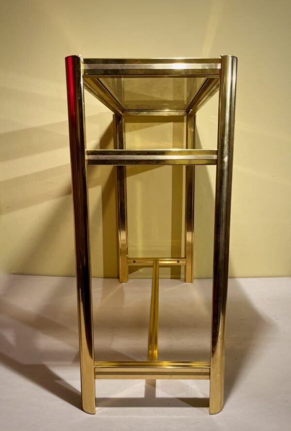 Mobile porta TV in ottone anni '70 - immagine 2