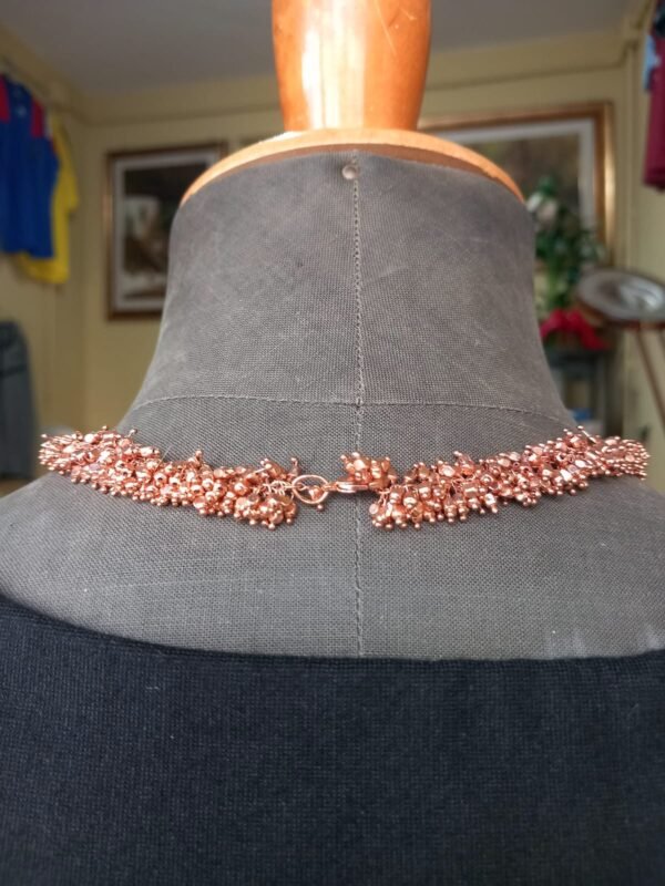 Vestopazzo collana mogra con micro sfere color oro rosa - immagine 3