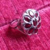 Anello donna vintage 9 petali corniola - immagine 2